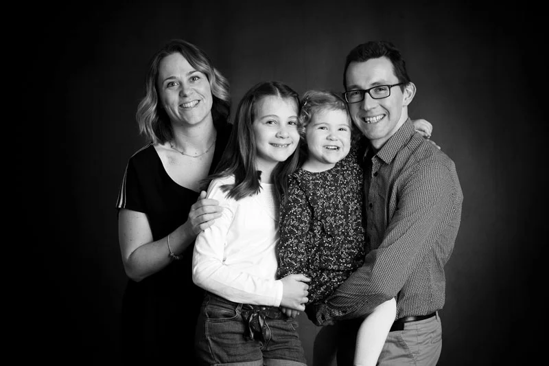 Séance photo de famille au studio à Valence